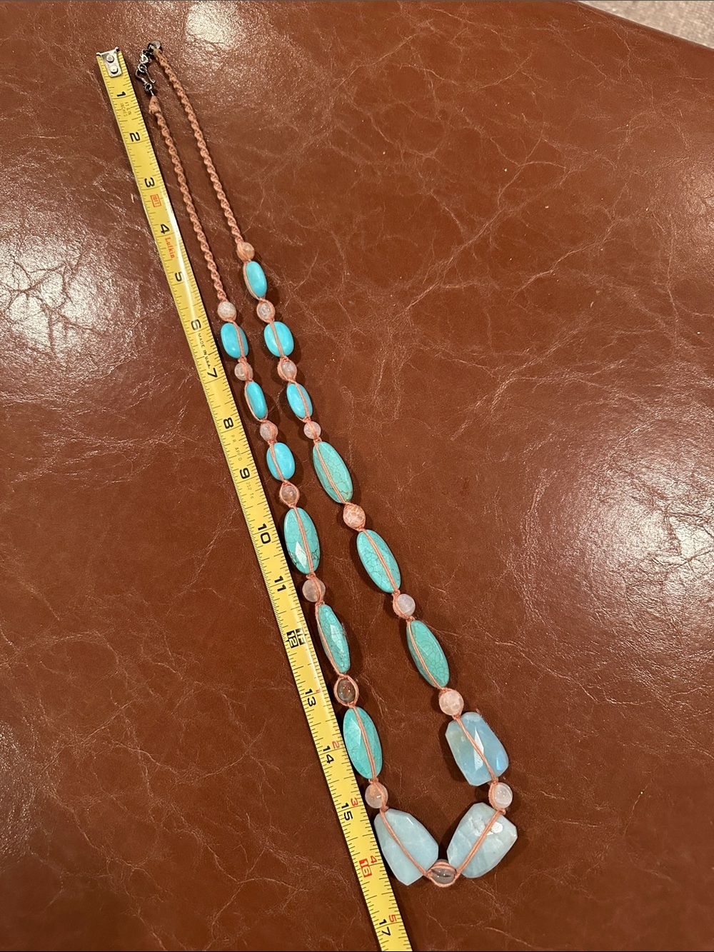 Chan Luu Turquoise Bead Strand Necklace with Neutral Accents - Picture 4 of 4